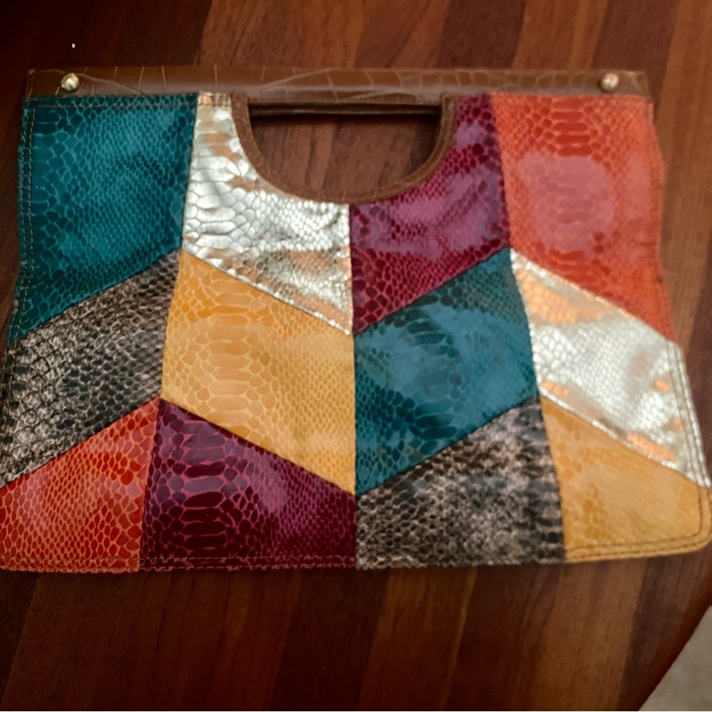 Colorful Patchwork Clutch - Picture 3 of 8